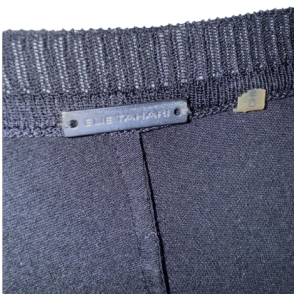 Elie Tahari Black Drapey Back Beaded Cuffs Sz XL - Picture 8 of 13